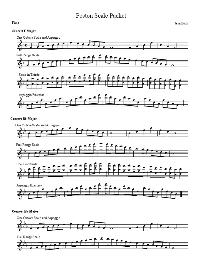 Flute Scales-2 PDF | PDF