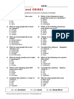 Quiz Fooddrinks PDF