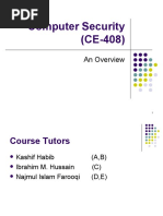 Computer Security (CE-408) : An Overview