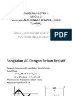 RL-2 Pertemuan 2 Rangkaian Beban Seri Tunggal R, L Dan C