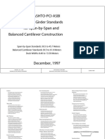 AASHTO-PCI-ASBI Segmental Box Girder Standards for Span-by-Span and Balanced Cantilever Construction