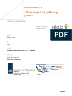 HL7 Pathology Laboratory Order Result