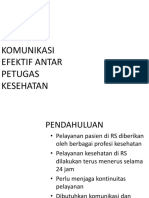 Komunikasi Efektif Antar Petugas Kesehatan