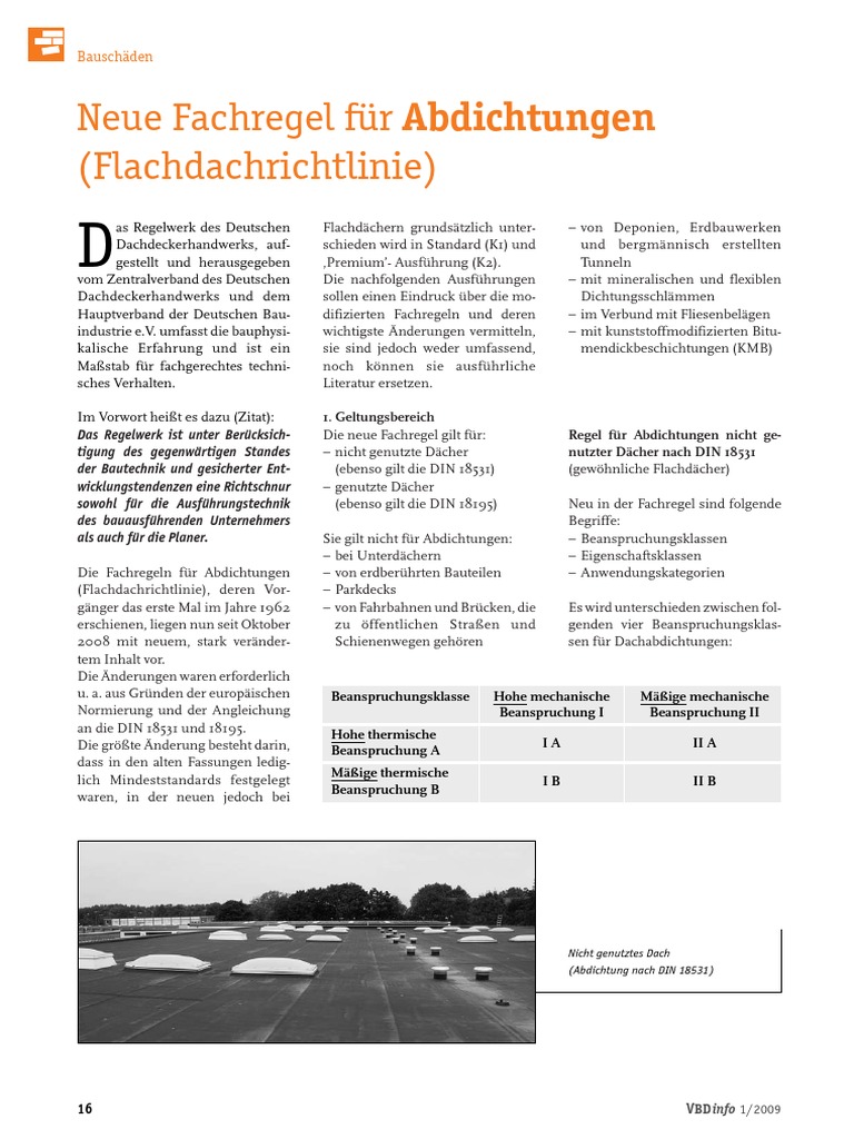 Verwunderlich Flachdachrichtlinie 2022 Pdf Bilder