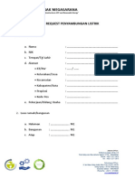 Form Request Penyambungan Listrik