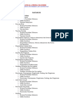 Daftar Isi Prosedure Mutu