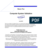 Computer Validation-master Plan