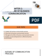 CH2 - The Nature of Business Communication