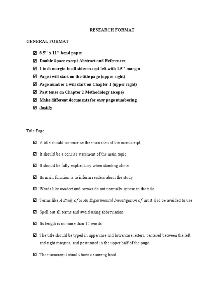 Research Paper Formatting Guidelines | PDF | Conceptual Framework ...
