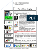 Housekeeping - Toolbox Meeting PDF