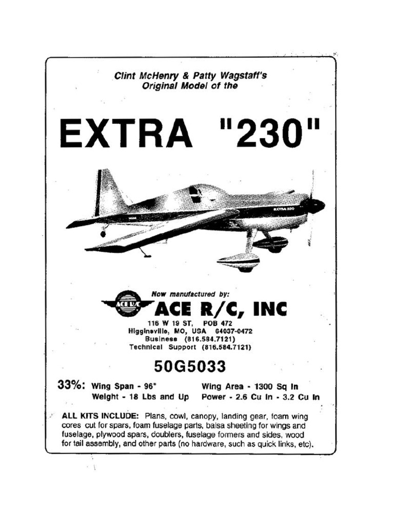 Extra 230 Manual