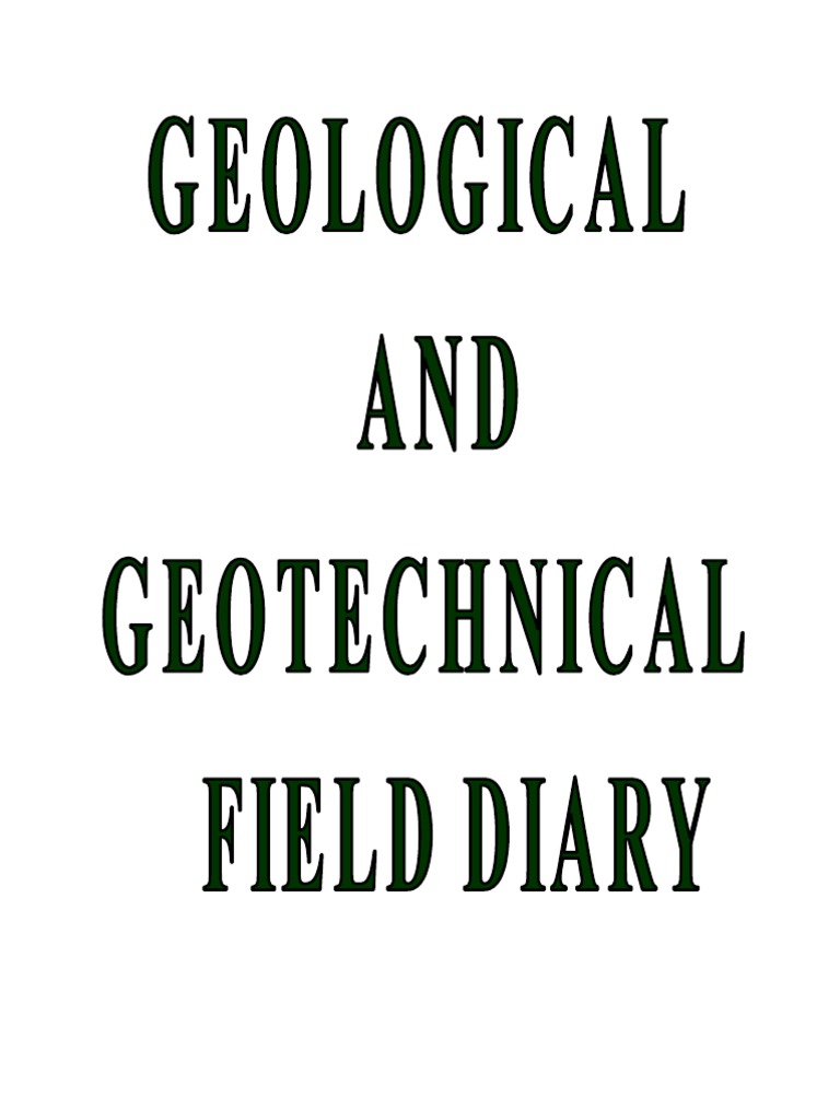 Geological Field Diary PDF PDF Rock (Geology) Geology