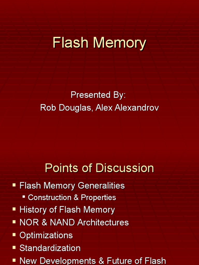 Flash | PDF | Flash Memory | Computer Memory