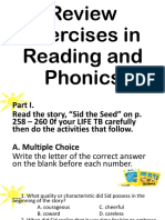 Review Exercises in Reading and Phonics 3 PDF