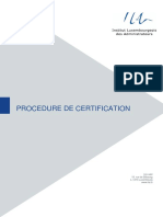 Procedure de Certification