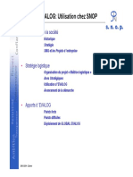 EVALOG - Utilisation Chez SNOP