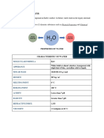 Properties of Water