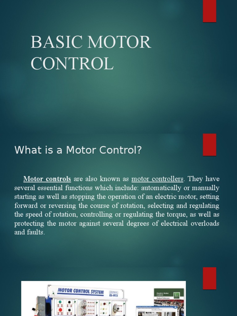 Understanding Basic Motor Control Systems A Comprehensive Guide to