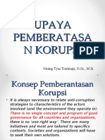 Upaya Pemberatasan Korupsi