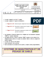 Systeme de Manutention Et de Pesage de Sable