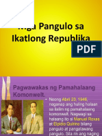 Mga Pangulo Sa Ikatlong Republika