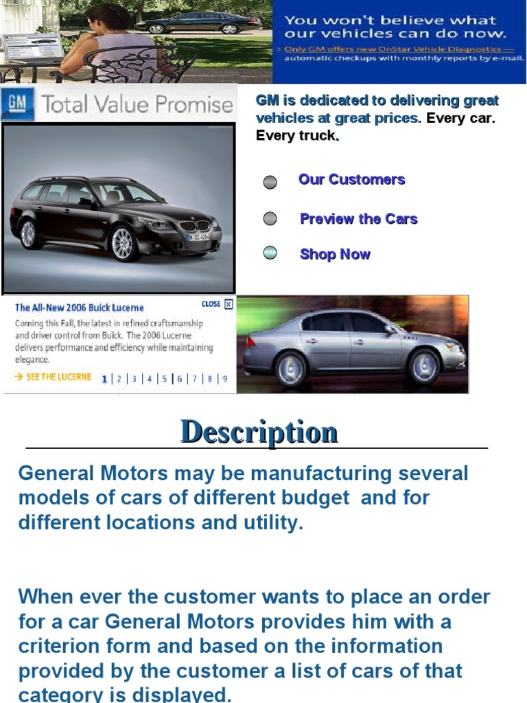 GM Is Dedicated To Delivering Great Vehicles at Great Prices. | PDF ...