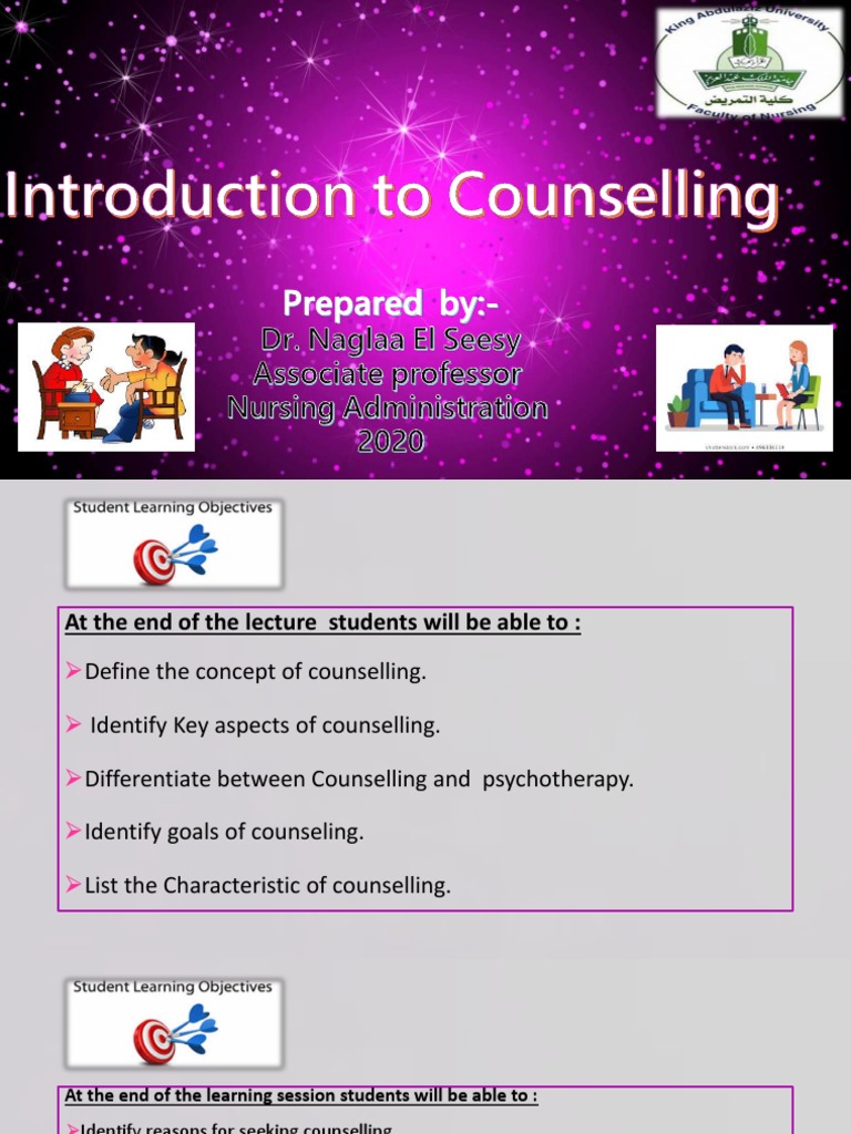 Introduction to Counselling Concepts | PDF | Psychotherapy | Nursing