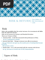 Risk & Return -Two Sides of the Investment coin