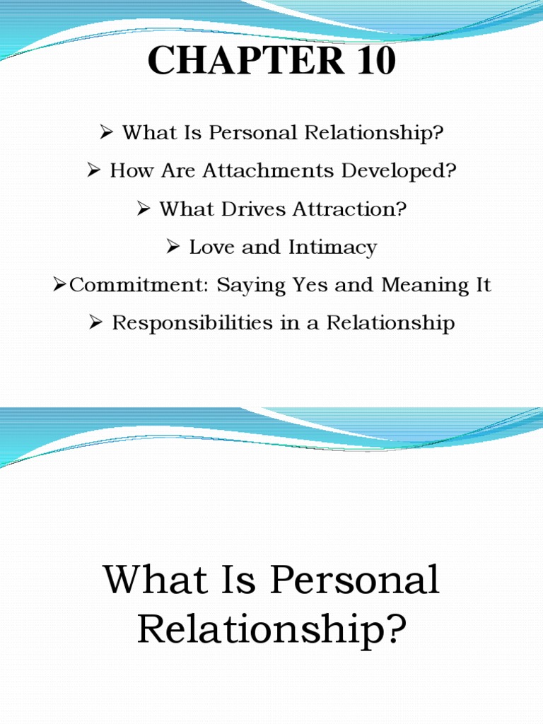 Understanding Personal Relationships | PDF | Attachment Theory ...