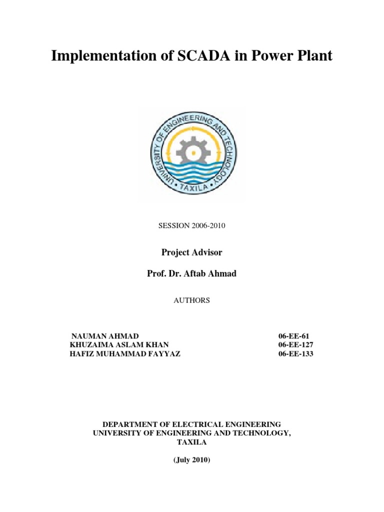 SCADA Implementation in Power Plants | PDF | Scada | Computer Security