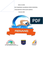 Kejuaraan Renang Olimpiade Siswa Nasional Tapos Depok 2019