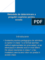 Pregatirea Pentru Scoala