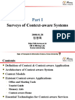 Surveys of Context-Aware Systems: DB & Mining Lab. Korea University