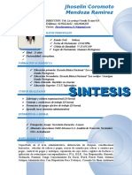 Sintesis Curricular - JHOSELIN