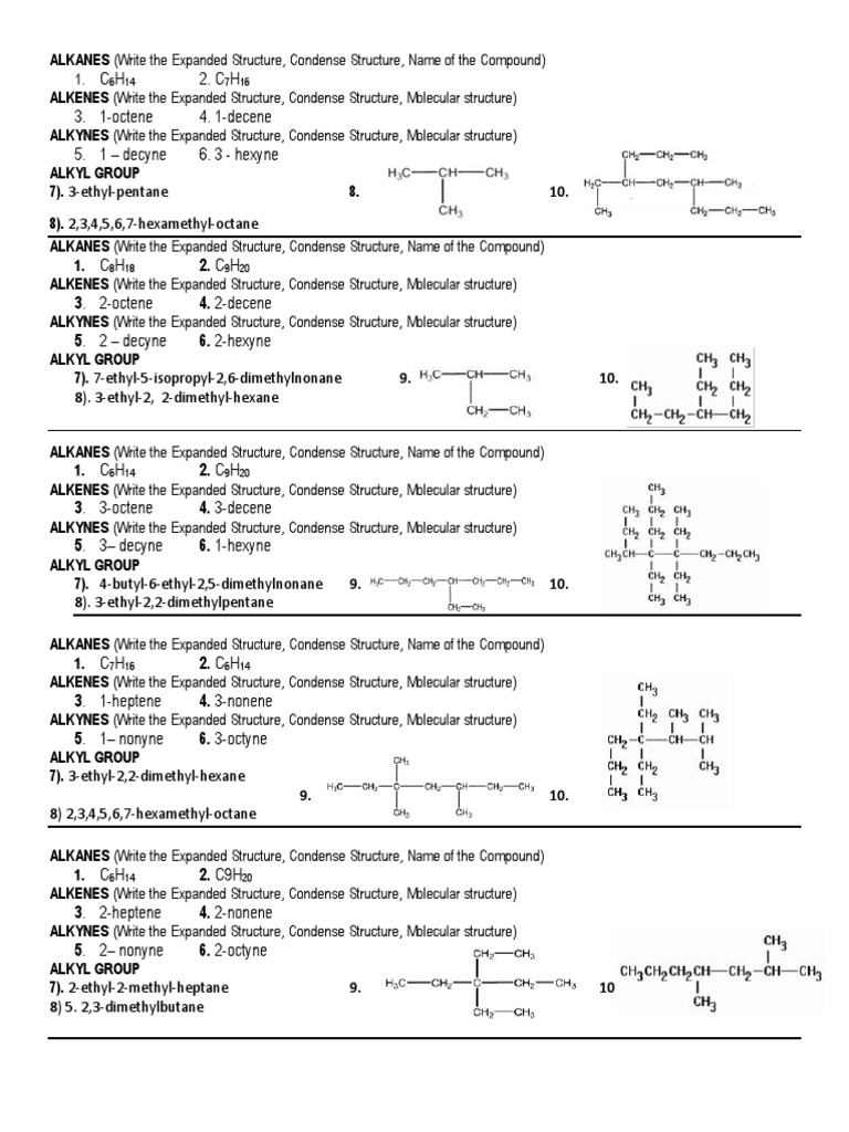 Alkanes