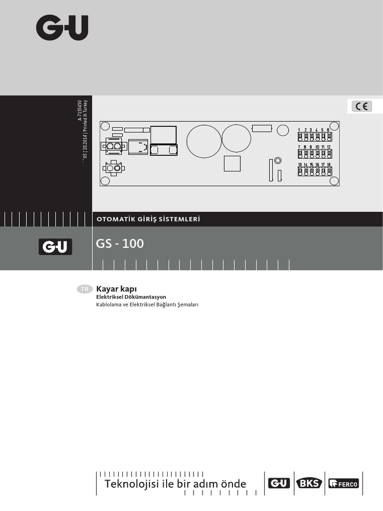 G-U GS-100 Elektriksel Dökümantasyon PDF | PDF