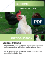 Topic 2business Plan