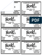 Honk Tickets PDF (Saturday Night)