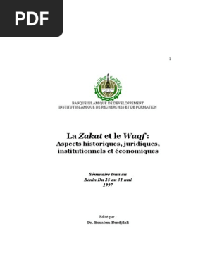 La Zakat Et Le Waqf Irti Pdf Mahomet Coran