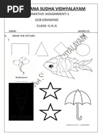 Class 3 Drawing Examination Paper | PDF
