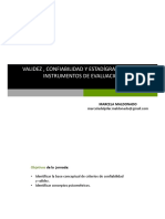 Clase 9 - Validez, Confiabilidad y Estadígrafos