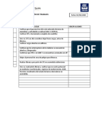 Programa de ejecución de trabajos eléctricos de mantenimiento