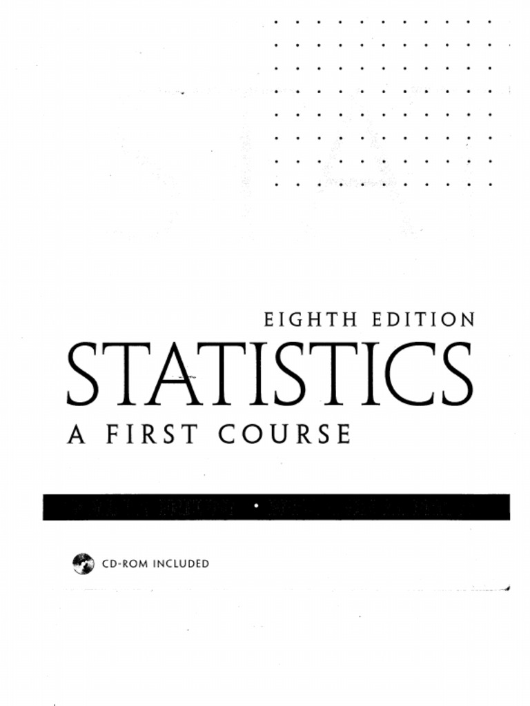 STATISTICS - A First Course 8th Ed-1 PDF | PDF