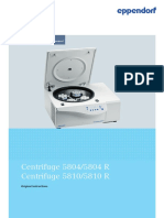 Centrifugation - Operating Manual - Centrifuge 58XX Family PDF