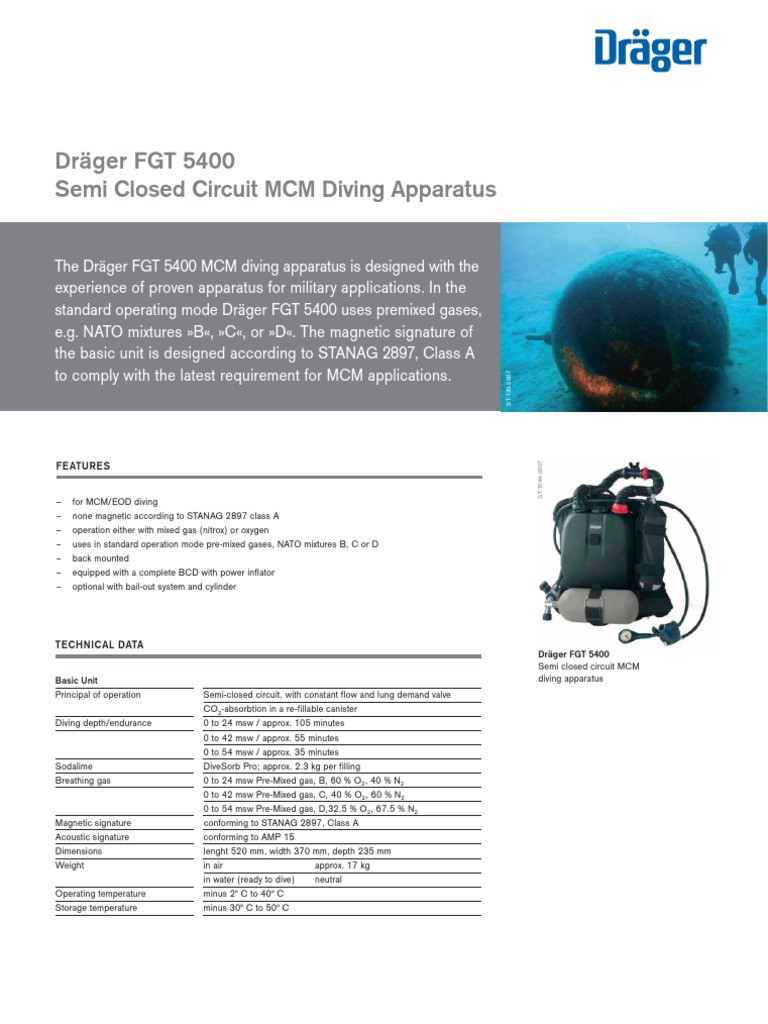 Drager | PDF | Scuba Diving | Underwater Diving
