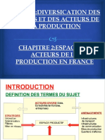 ESPACES ET ACTEURS DE LA PRODUCTION EN FRANCE