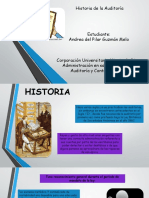 Historia de La Auditoria