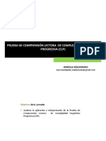CLASE 22- PRUEBA DE COMPRENSIÓN LECTORA  DE COMPLEJIDAD LINGÜÍSTICA PROGRESIVA (CLP).pdf