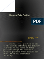 Abnormal Fetal Position