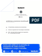 Problemas y Examenes Resueltos Resistencia de Materiales